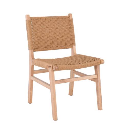 COMO Καρέκλα Τραπεζαρίας Φυσικό, Κάθισμα Paper Rope Ε-00026046 Ε7027