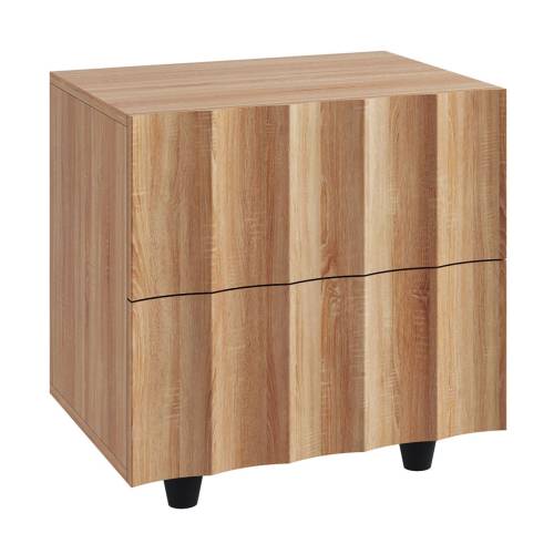 MOTION Κομοδίνο με 2 Συρτάρια, Απόχρωση Φυσικό Ε-00026064 Ε7501,1