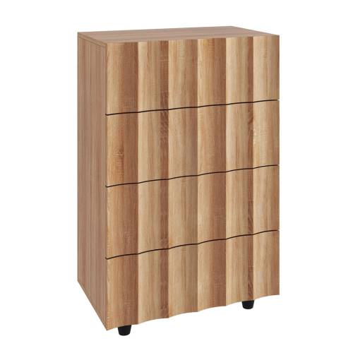 MOTION Συρταριέρα με 4 Συρτάρια, Απόχρωση Φυσικό Ε-00026065 Ε7502,1