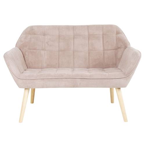 ALMA Καναπές 2θ - Σαλονιού - Καθιστικού, Φυσικό, Ύφασμα Velure Ανοιχτό Καφέ, K/D Ε-00026249 Ε7141,23