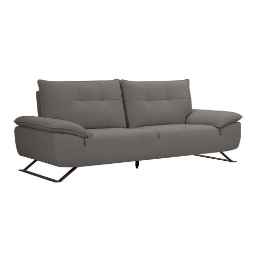 SELENA Καναπές 3-θέσιος Σαλονιού - Καθιστικού, Ύφασμα Γκρι, Μεταφερόμενη πλάτη Ε-00026276 Ε9501,13