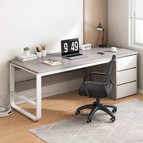 ΓΡΑΦΕΙΟ με 3 Συρτάρια Μέταλλο Βαφή Άσπρο - Grey Ε-00026483 ΕΟ4396,2