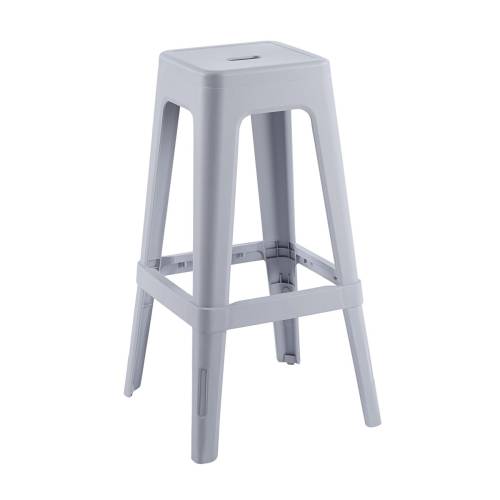 RELIX PP Σκαμπό BAR Στοιβαζόμενο, PP Απόχρωση Γκρι Ε-00026598 Ε51900,4