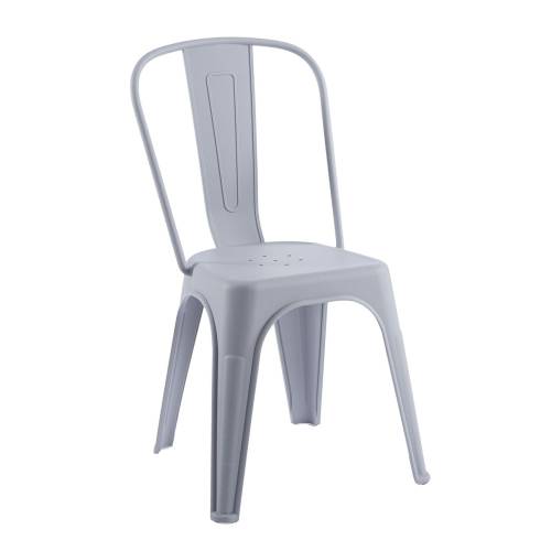 RELIX PP Καρέκλα Στοιβαζόμενη, PP Απόχρωση Γκρι Ε-00026601 Ε51910,4