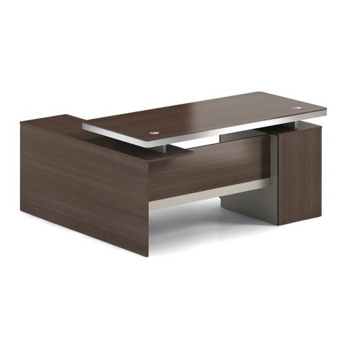 CONCEPT Γραφείο Αναστρέψιμη Γωνία, Απόχρωση Καρυδί - Μπεζ Ε-00026632 ΕΟ804,1