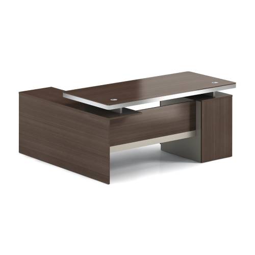 CONCEPT Γραφείο Αναστρέψιμη Γωνία, Απόχρωση Καρυδί - Μπεζ Ε-00026634 ΕΟ804,2