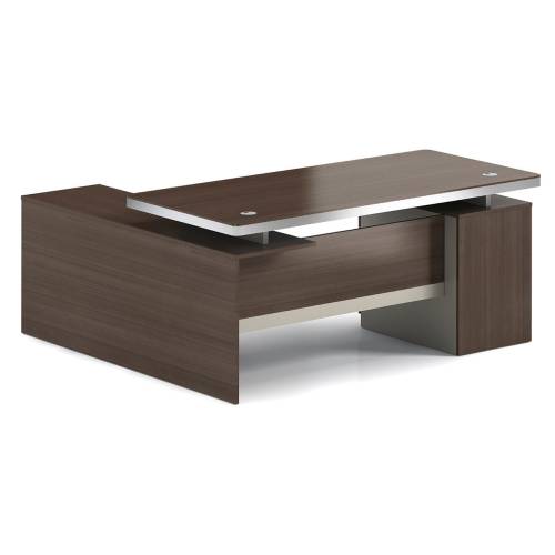 CONCEPT Γραφείο Αναστρέψιμη Γωνία, Απόχρωση Καρυδί - Μπεζ Ε-00026635 ΕΟ804,3