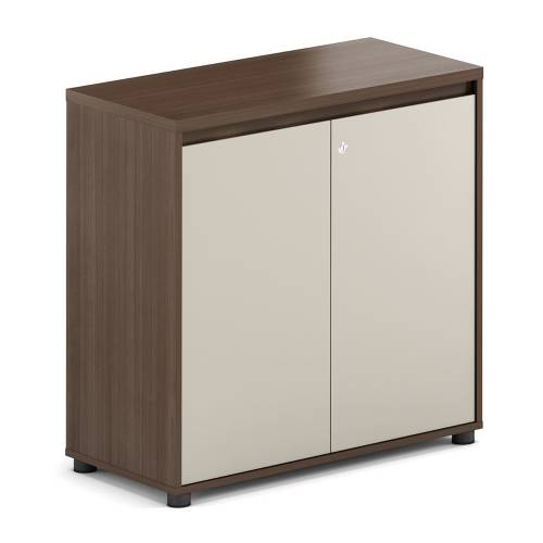 CONCEPT Ντουλάπι Γραφείου Χαμηλό Δίφυλλο, Απόχρωση Καρυδί - Μπεζ Ε-00026636 ΕΟ805,1