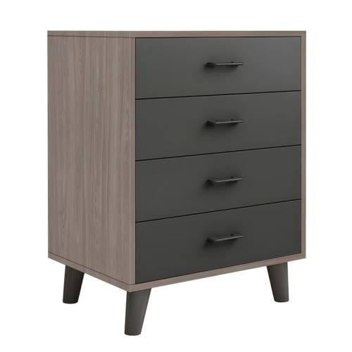 VANITY Συρταριέρα, με 4 Συρτάρια, Απόχρωση Sonoma Oak-Grey Ε-00025628 Ε7370,1