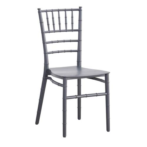 ILONA Καρέκλα-Pro Εστίασης - Catering Στοιβαζόμενη PP Ανθρακί Ε-00025587 Ε385,2