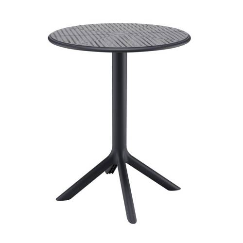 MODA-H Τραπέζι Κήπου - Βεράντας, PP - UV Protection, Απόχρωση Μαύρο Ε-00026562 Ε3805,5Η