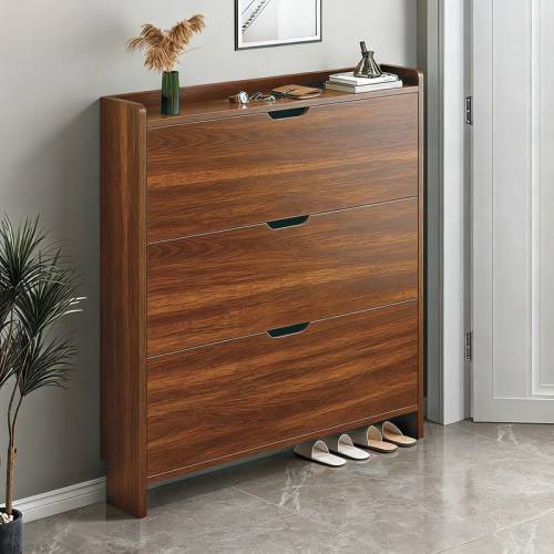 Παπουτσοθήκη MDF - Melamine Απόχρωση Καρυδί Ε-00026643 Ε8330,4