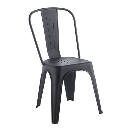 RELIX PP Καρέκλα Στοιβαζόμενη, PP Απόχρωση Μαύρο Ε-00026537 Ε51910,1
