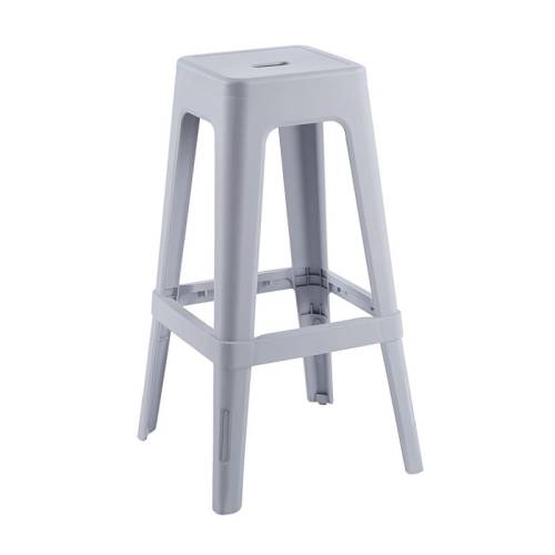 RELIX PP Σκαμπό BAR Στοιβαζόμενο, PP Απόχρωση Γκρι Ε-00026598 Ε51900,4