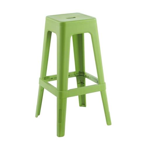 RELIX PP Σκαμπό BAR Στοιβαζόμενο, PP Απόχρωση Lime Ε-00026599 Ε51900,3