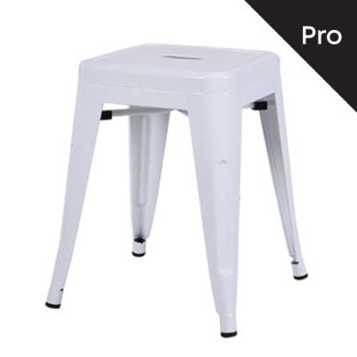 RELIX Σκαμπό-Pro, Στοιβαζόμενο, Μέταλλο Βαφή Άσπρο Ε-00015477 Ε5195