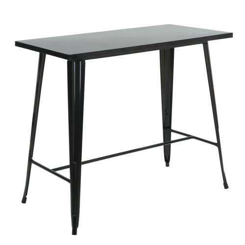 RELIX Τραπέζι Bar-Pro, Μέταλλο Βαφή Μαύρο Ε-00025521 Ε5212,1