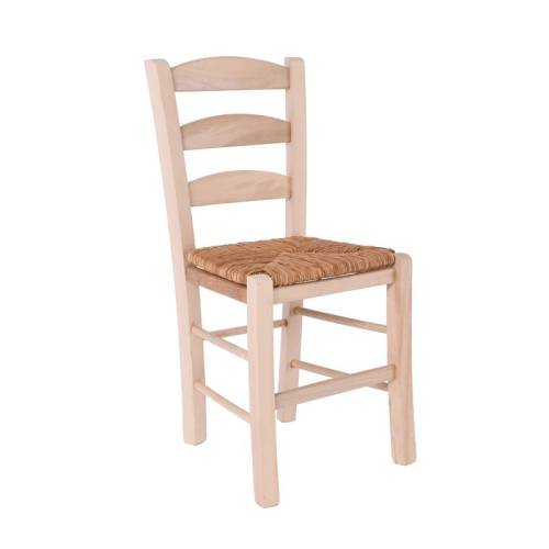 ΣΚΥΡΟΣ Καρέκλα Άβαφη Οξιά με Ψάθα Αβίδωτη Ρ-00026690 Ρ930,0