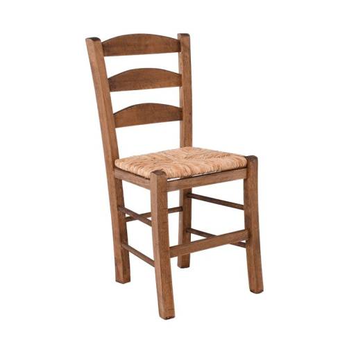 ΣΚΥΡΟΣ Καρέκλα Οξιά Βαφή Εμποτισμού Φυσικό, Κάθισμα Ψάθα Ρ-00026720 Ρ930,Ε1