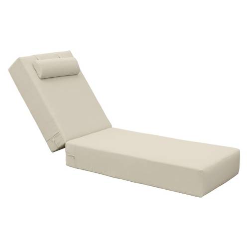 SUNLOUNGER Μαξιλάρι Ξαπλώστρας 20cm, Προσκέφαλο, Ύφασμα Water Repellent Sandy, Φερμουάρ Ε-00026400 Ε2014,70