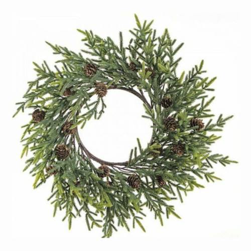 ZAROS ΣΤΕΦΑΝΙ ΧΡΙΣΤΟΥΓΕΝΝΙΑΤΙΚΟ ΜΕ ΚΟΥΚΟΥΝΑΡΙΑ 45CM