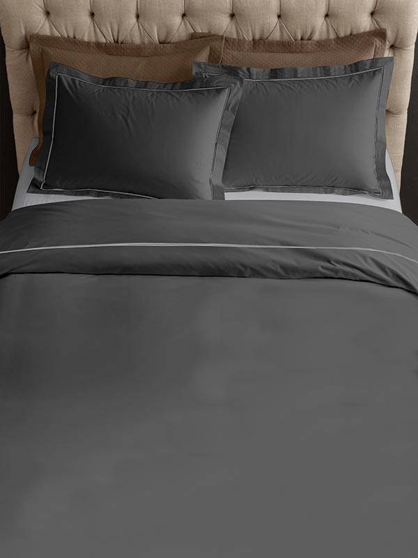 Σετ Σεντόνια Satin Μονόχρωμα Grey