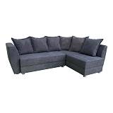 ΚΑΝΑΠΕΣ ΓΩΝΙΑ Fylliana VITA ΣΚΟΥΡΟ ΓΚΡΙ ΧΡΩΜΑ 255x176x90εκ