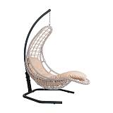 ΚΡΕΜΑΣΤΗ ΜΕΤΑΛΛΙΚΗ ΠΟΛΥΘΡΟΝΑ-ΦΩΛΙΑ Fylliana "Alisha" CAPPUCCINO ΧΡΩΜΑ 121x165x200εκ