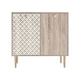 ΠΑΠΟΥΤΣΟΘΗΚΗ Fylliana "Home" 2227 ΜΕ 2 ΠΟΡΤΕΣ ΚΑΙ 4 ΡΑΦΙΑ SONOMA-ΛΕΥΚΗ 75*37*75