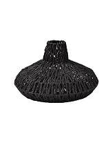 Φωτιστικό καπέλο οροφής τεχνητή raffia μαύρο χρώμα  35,5Χ20