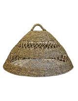 Φωτιστικό καπέλο οροφής υδρου/θου μπουλ weave Φ70Χ37