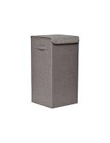 Καλάθι απλύτων υφασμ.αν.καφέ  30.5X30.5X60