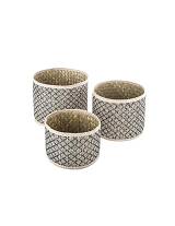 Καλάθι υφασμ.NOMADE σ/3 (19,5Χ13,5+22Χ17,3+23,5Χ20)