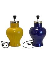 Λάμπα επιτ. κεραμ.χειροποίητη cobalt yellow or blue