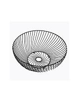 Μπωλ μεταλ.φρουτιέρα μαύρη 30X12.5