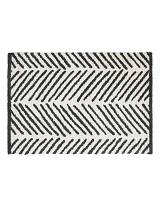 Χαλί polyester μαυρόασπρο 120Χ170