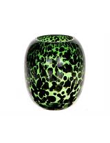 Βάζο γυαλ.panther μαύρο 18Χ20.5