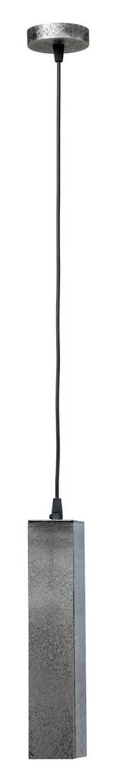 Φωτιστικό μονόφωτο αλουμίνιο τετράγωνο γαλβανιζέ GU10 Φ6