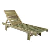 LUGANO Ξαπλώστρα Εμποτισμού Pine Απόχρωση Φυσικό Ε-00024432 Ε228