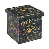 ORION Σκαμπό Αποθηκευτικό - Βοηθητικό, PU Deco Bike Ε-00016867 Ε7044,4