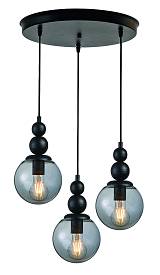 Φωτιστικό Πολύφωτο 3φ Μέταλλο/Γυαλί Ε27