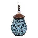 ΚΕΡΑΜΙΚΟ ΒΑΖΟ Fylliana 1944 ΜΠΛΕ ΜΕ ΚΑΦΕ ΚΑΠΑΚΙ