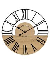 Ρολόι τοίχου μεταλ.με MDF Φ70