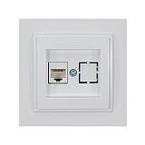 ΠΡΙΖΑ DATA CAT 6 RJ 45 MONH ΛΕΥΚΗ