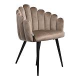 ΚΑΡΕΚΛΑ ΤΡΑΠΕΖΑΡΙΑΣ Fylliana 1937 ΜΠΕΖ ΧΡΩΜΑ ΚΑΘΙΣΜΑΤΟΣ ΜΕ ΜΕΤΑΛΛΙΚΑ ΠΟΔΙΑ 64x60x84εκ