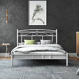 ΚΡΕΒΑΤΙ ΣΙΔΕΡΕΝΙΟ Fylliana Calliope ΛΕΥΚΟ ΧΡΩΜΑ 130x210x99εκ (120x200εκ)