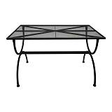 ΜΕΤΑΛΛΙΚΟ ΤΡΑΠΕΖΙ ΕΞΟΧΗΣ Fylliana 191025 ΓΚΡΙ ΧΡΩΜΑ 120x70x72εκ