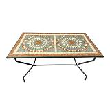 ΜΕΤΑΛΛΙΚΟ ΤΡΑΠΕΖΙ ΚΗΠΟΥ Fylliana "Francisco" ΜΑΥΡΟ ΧΡΩΜΑ 140x80x70εκ