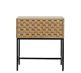 Κομοδίνο 1 συρτάρι,μεταλ/κά πόδια,51.5x40x56 EP479