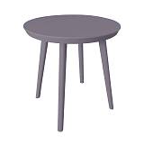 ΤΡΑΠΕΖΙ ΠΛΑΣΤΙΚΟ ΣΤΡΟΓΓΥΛΟ FYLLIANA FL8871 ΓΚΡΙ ΧΡΩΜΑ 50x52εκ